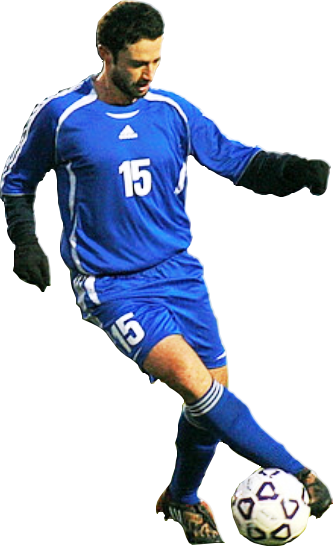 Petar Bajic playing soccer 